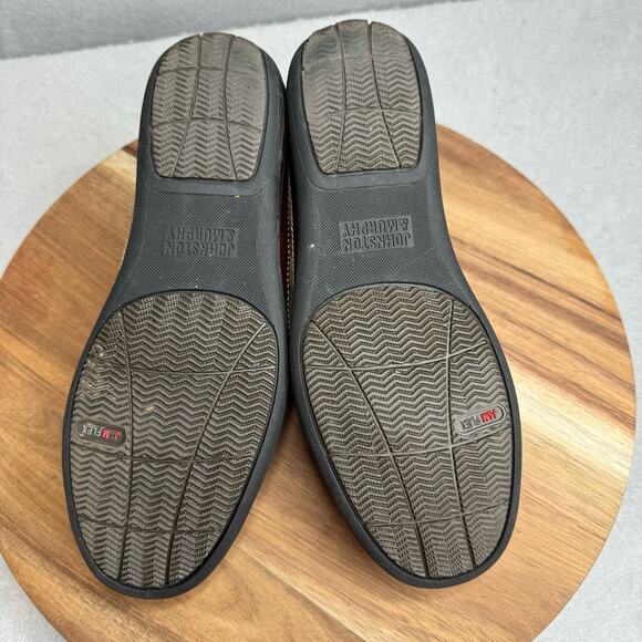 Johnston & Murphy Woven Venetian Leather‎ Loafer Brown Mens Size 8 #25-8344 - Picture 8 of 9